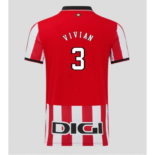 Stroje piłkarskie Athletic Bilbao Dani Vivian #3 Koszulka Podstawowej 2025-26 Krótki Rękaw